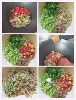 Make The cucumber sprouts step 3