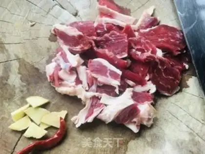 Make Potato beef step 1