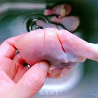Make Low calorie chicken-legged lunch step 1