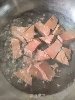 Make Scrambled pig blood step 2