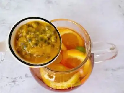 Make Summer fruit tea step 8