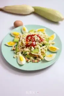 Make Eggs and melon corn salad step 6