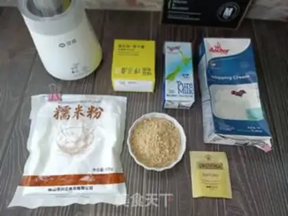 Make Milk, rice, tea step 0