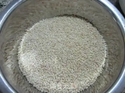 Make Red bean rice step 2