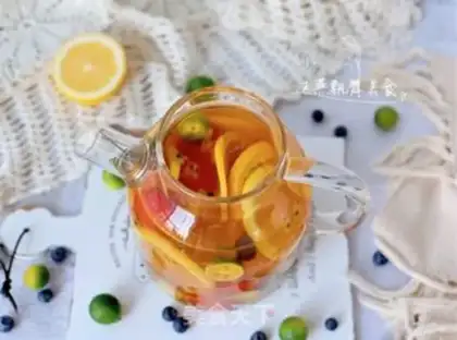 Make Summer fruit tea step 11