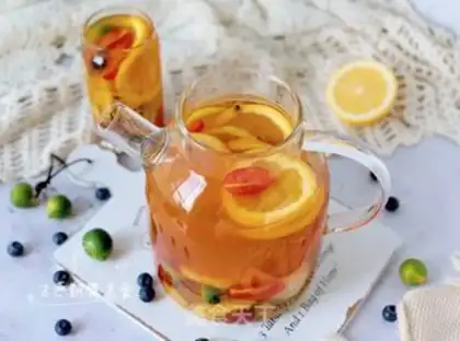 Make Summer fruit tea step 12