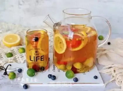 Make Summer fruit tea step 13