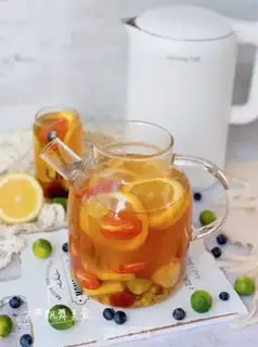 Make Summer fruit tea step 15