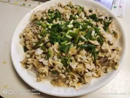 Make Fans steamed clam meat step 3