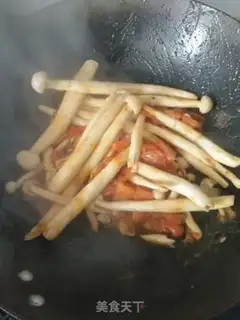 Make Tomato eggs with white mushrooms step 9