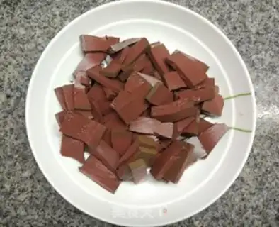 Make Pork blood step 1