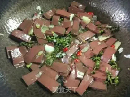 Make Pork blood step 4