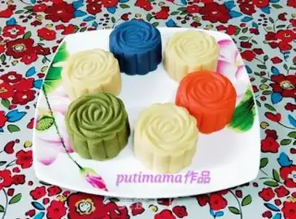 Make Blanche green bean mooncake step 11