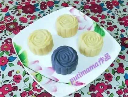 Make Blanche green bean mooncake step 12