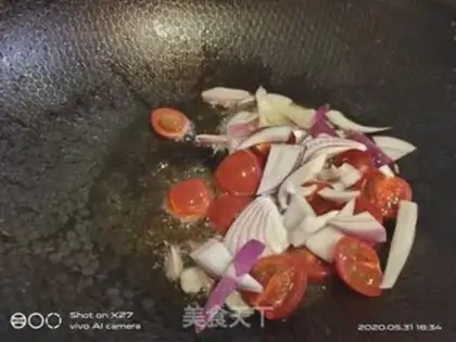 Make octopus onions step 1
