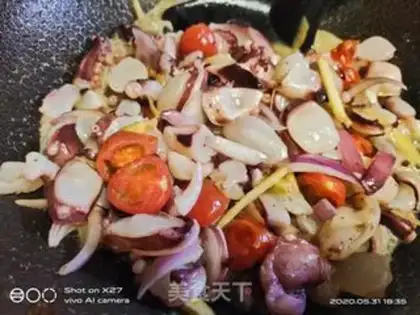 Make octopus onions step 2