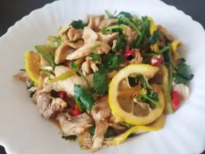 Make Lemon hand tore a chicken leg step 5