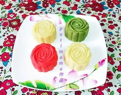 Make Blanche green bean mooncake step 15