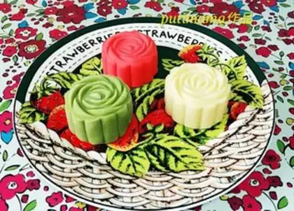 Make Blanche green bean mooncake step 16