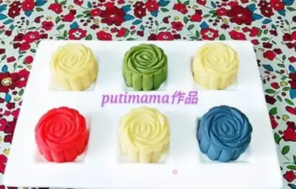 Make Blanche green bean mooncake step 17