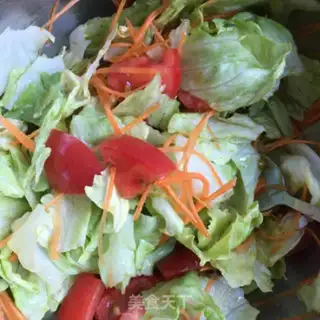 Make Vegetable salad at sea cucumber step 6