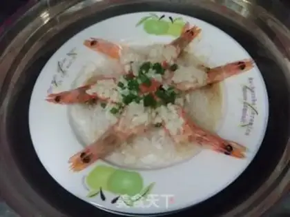 Make Garlic fan to shrimp step 8