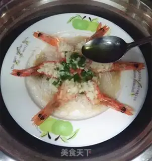 Make Garlic fan to shrimp step 9