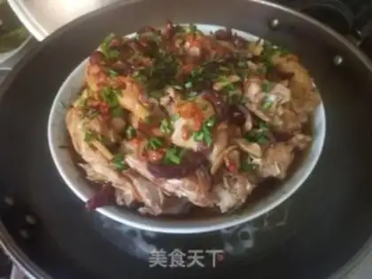 Make A chicken with red dates step 12