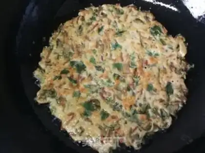 Make Pumpkin egg pancakes step 7