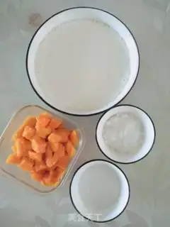 Make Milk mango jelly step 1