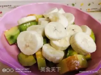 Make Banana melon egg salad step 5