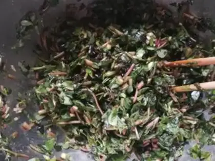 Make Steamed horse teeth, egg and vegetable step 12
