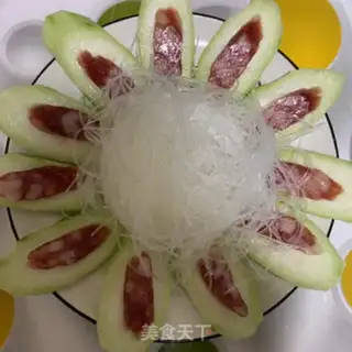 Make A fan of silk melons step 8