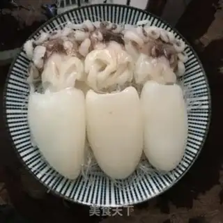 Make Garlic fan ink fish step 5