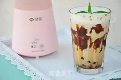 Make Dirty milk tea step 11