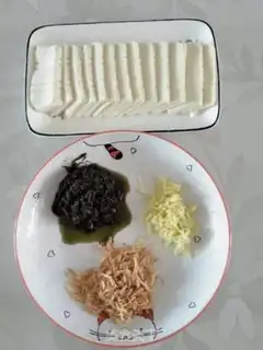Make Shrimp olive steam tofu step 2