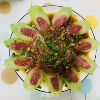 Make A fan of silk melons step 14