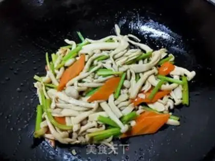 Make White mushrooms with carrots step 8