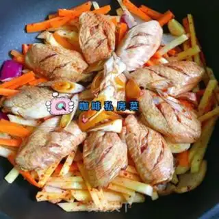 Make Three-juice chicken wings pan step 6