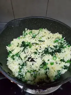 Make Mustard egg fried rice step 6