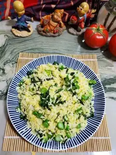 Make Mustard egg fried rice step 7
