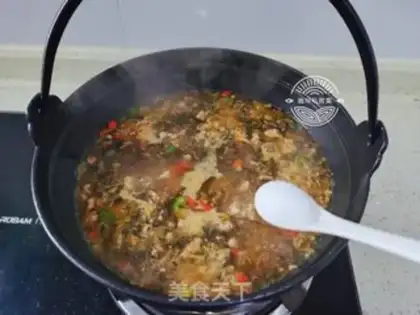 Make Spicy rice line step 12