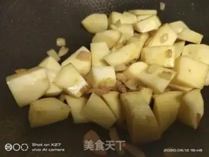 Make Curry curry chop fan soup step 4