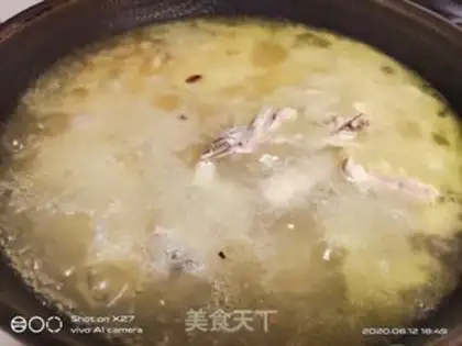 Make Curry curry chop fan soup step 5