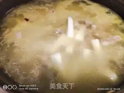 Make Curry curry chop fan soup step 6
