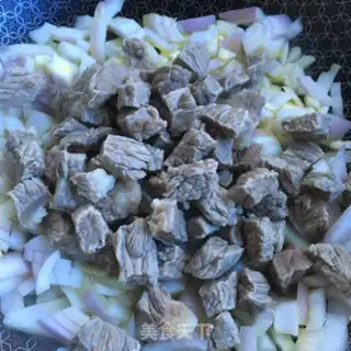 Make Curry beef rice step 7