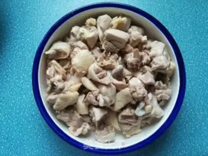 Make Carrot mushroom potato stew chicken leg step 3