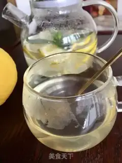 Make Lemon honey mint tea step 7
