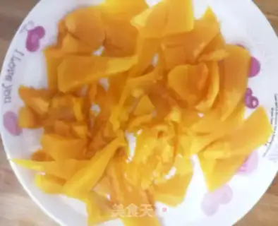 Make Pumpkin bean cake step 2