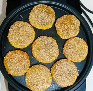 Make Pumpkin bean cake step 11